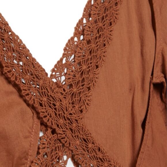 STRADIVARIUS | Camel | DRESS WITH CRISS-CROSS BACK - Picture 7 of 13